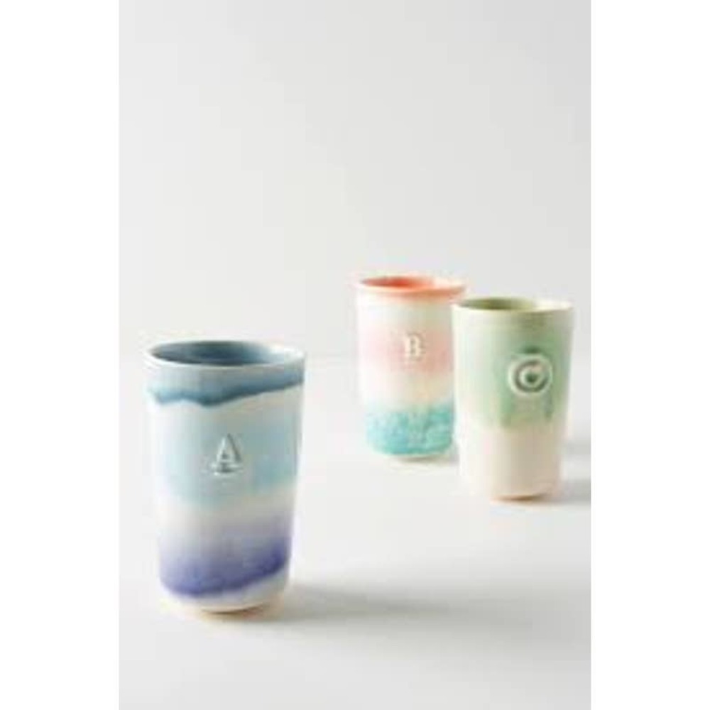 Anthropologie Wanda Monogram "J" Tumbler